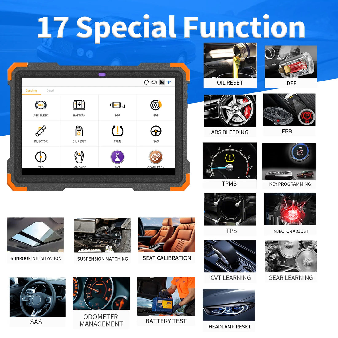 OBD2 Diagnostic Tool – Full-System & Gear Learning
