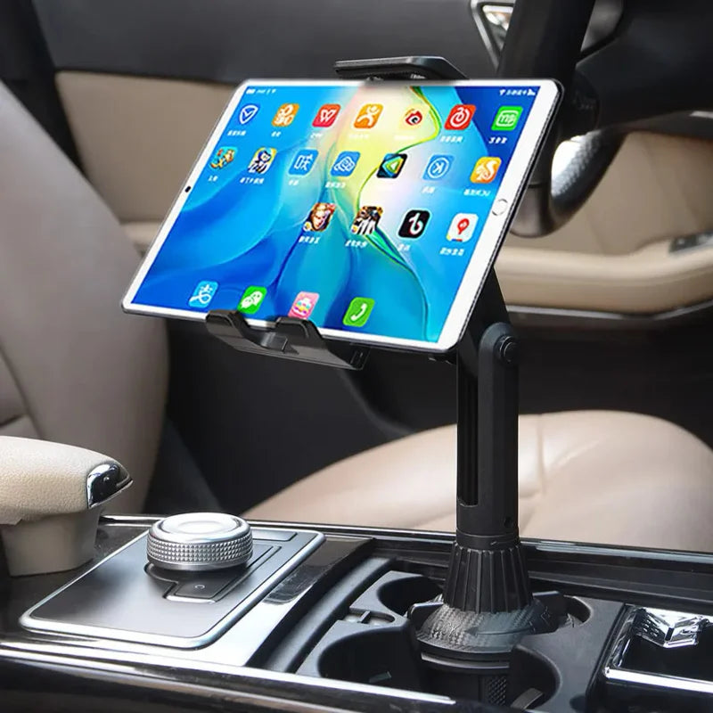 2-in-1 Car Cup Mount for Tablets & Drinks