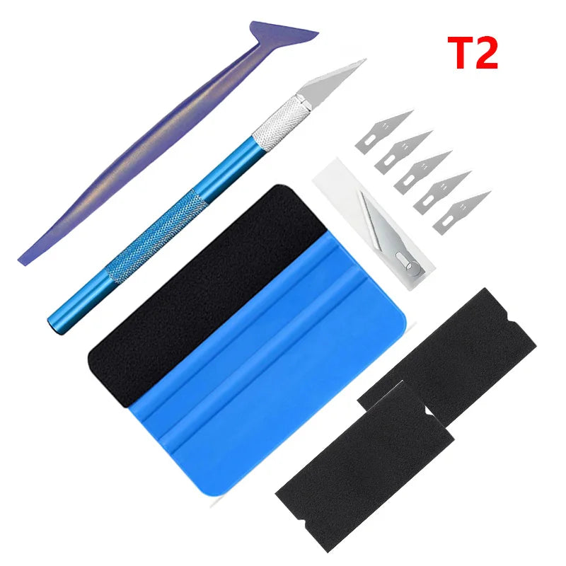 10PCS Vinyl Wrap Tool Kit – Scraper & Squeegee Set