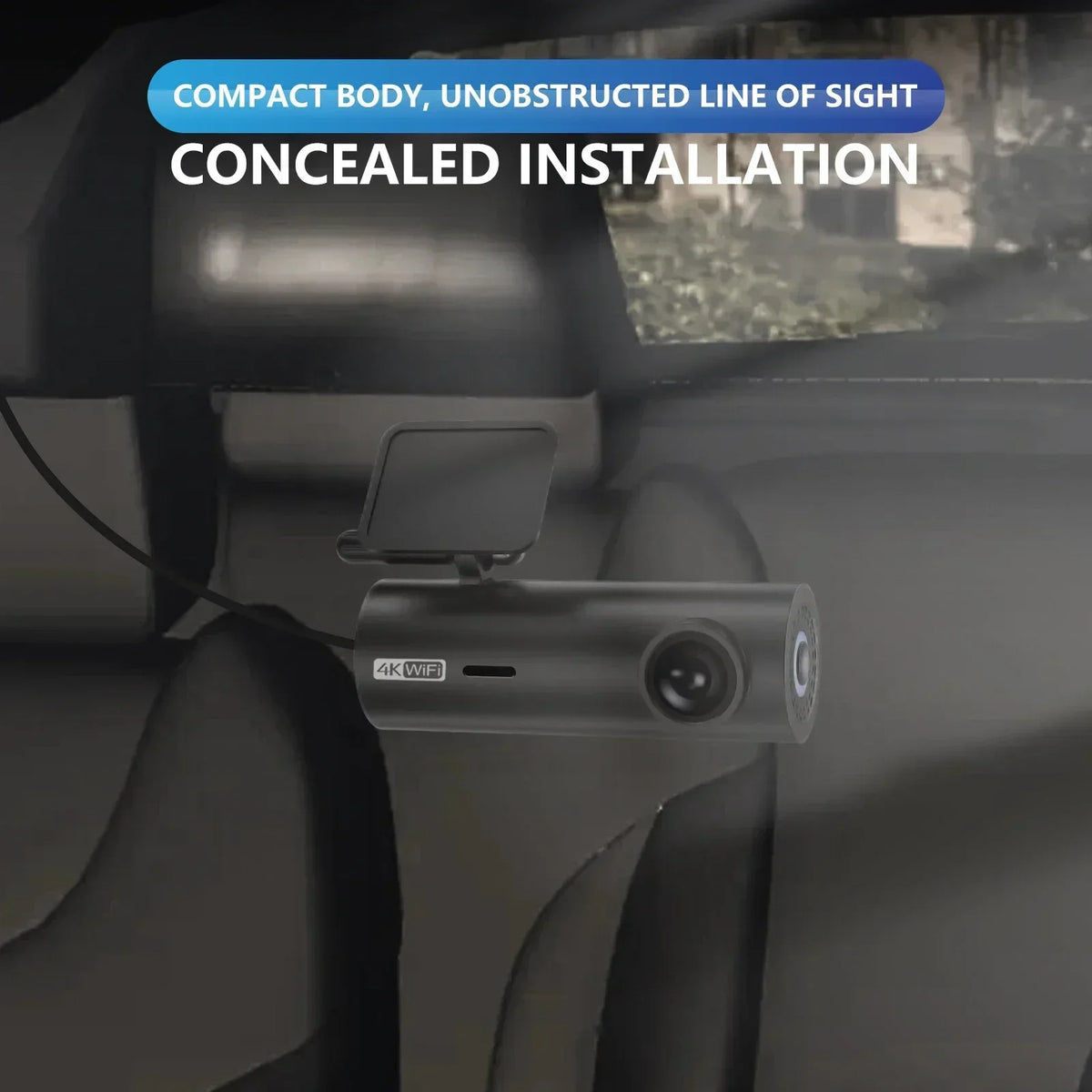 4K Car Dash Cam with WIFI & Voice Control
