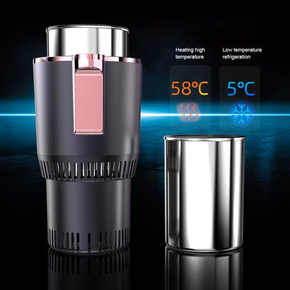 Heating and cooling car cup holder with digital display – image 4