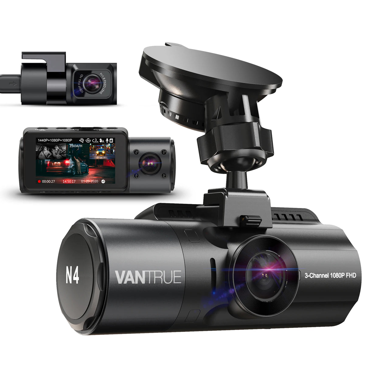 4K Dash Cam with 24H Parking Mode