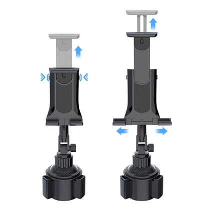2-in-1 Car Cup Mount for Tablets &amp; Drinks