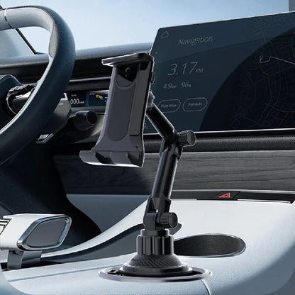 2-in-1 Car Cup Mount for Tablets &amp; Drinks