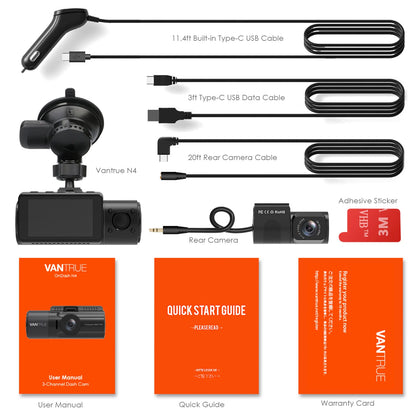 4K Dash Cam with 24H Parking Mode