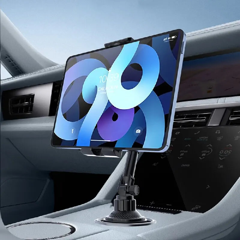 2-in-1 Car Cup Mount for Tablets &amp; Drinks