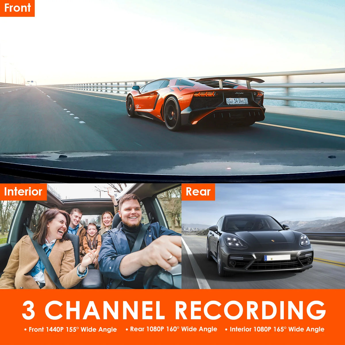 4K Dash Cam with 24H Parking Mode