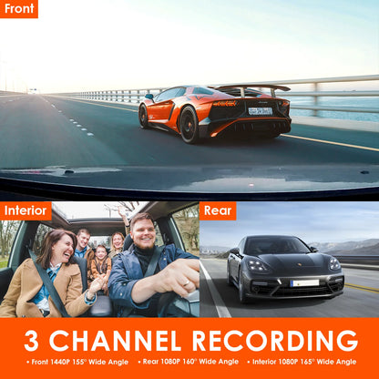 4K Dash Cam with 24H Parking Mode