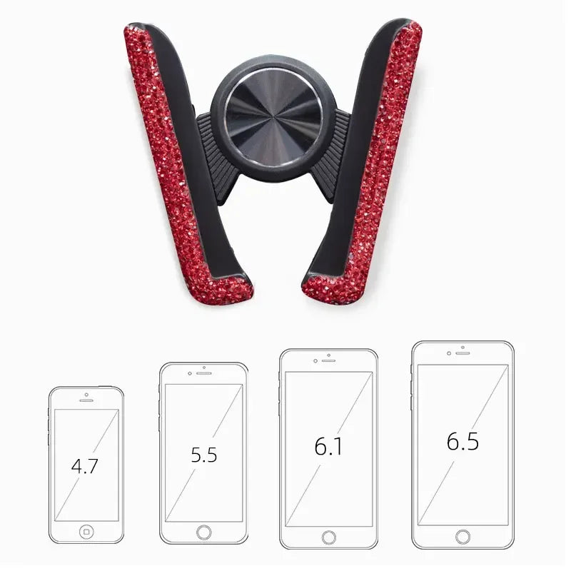 Elegant Crystal Car Phone Stand Bracket