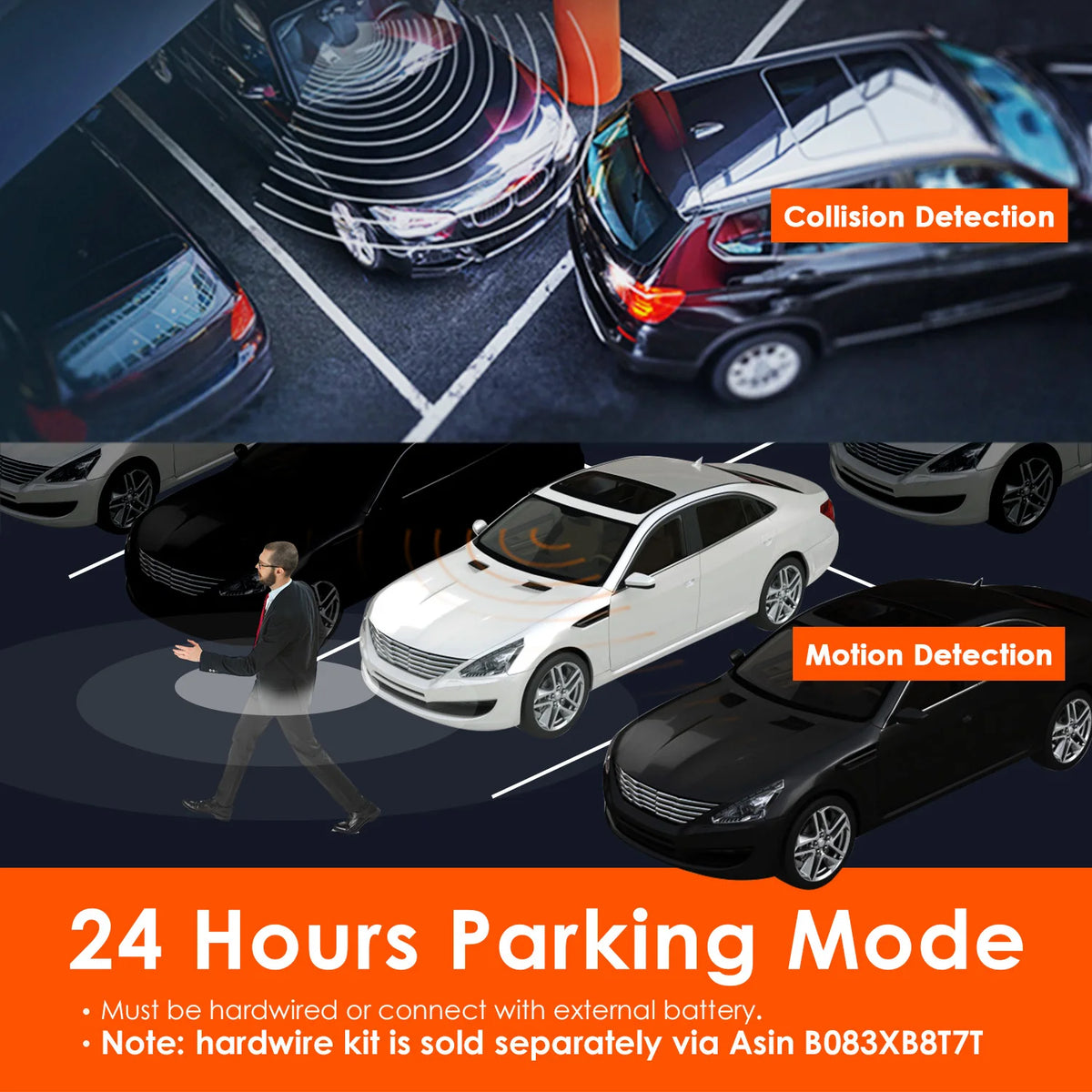 4K Dash Cam with 24H Parking Mode