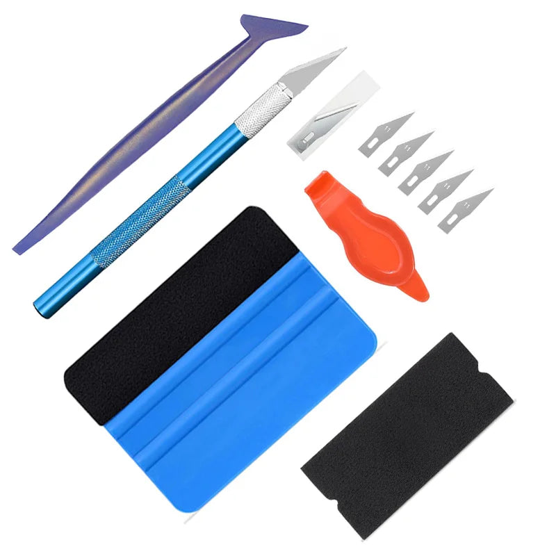 10PCS Vinyl Wrap Tool Kit – Scraper &amp; Squeegee Set