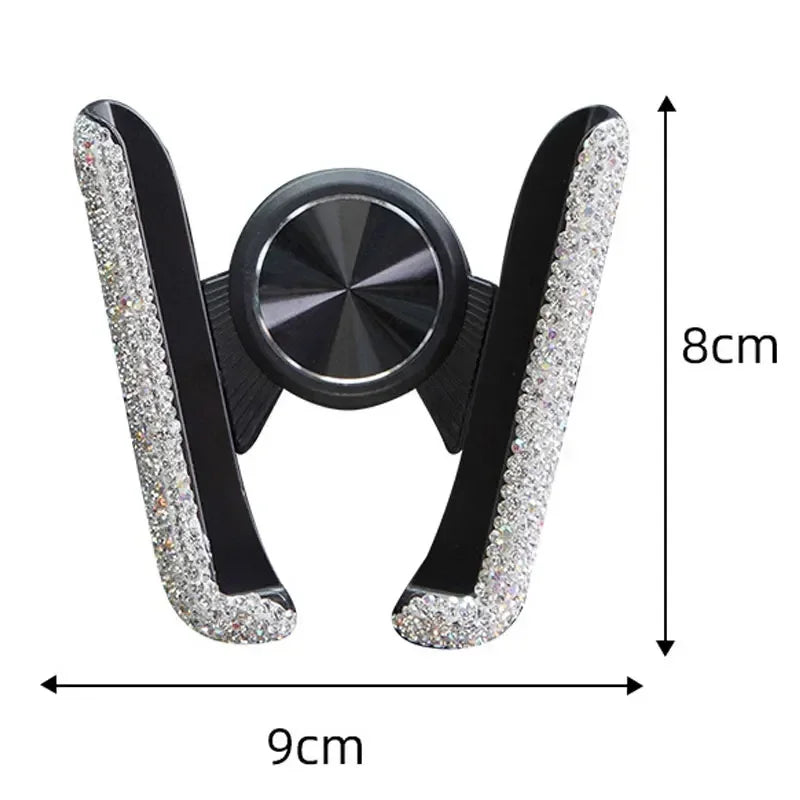 Elegant Crystal Car Phone Stand Bracket