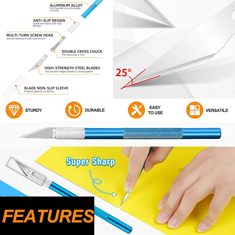 10PCS Vinyl Wrap Tool Kit – Scraper &amp; Squeegee Set