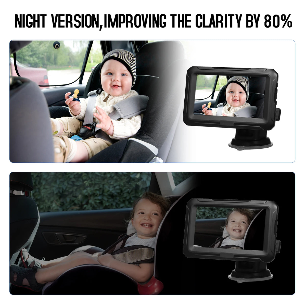 Adjustable Baby Car Mirror with Wide Angle
